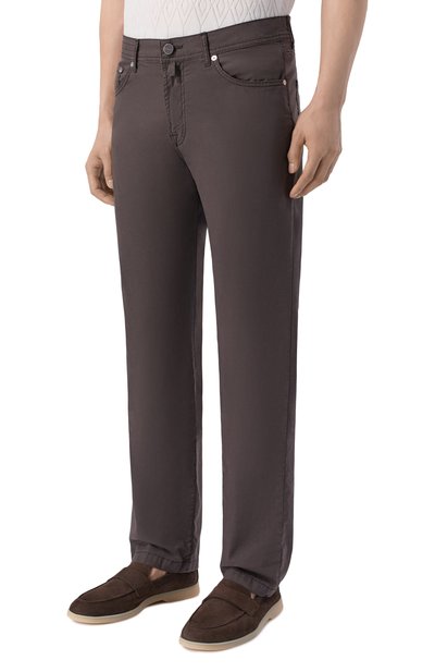 Брюки из хлопка и лиоцелла KITON, арт. UPNJS1K0610H, фото 3