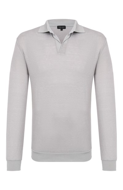 Мужская льняное поло GIORGIO ARMANI, арт. GM001995/TE11335