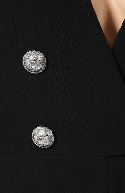 Комбинезон из вискозы BALMAIN черного цвета по цене 322000 руб., арт. SF25431/V074, фото 5 Комбинезон из вискозы BALMAIN, арт. SF25431/V074, фото 5