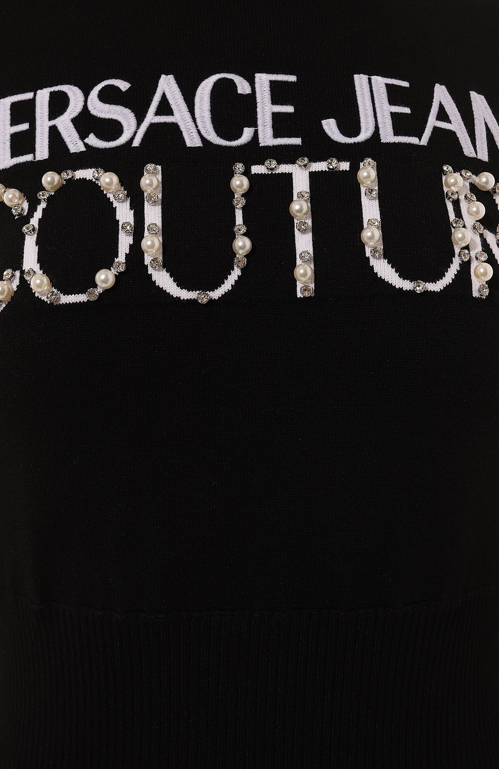 Платье из вискозы VERSACE JEANS COUTURE черного цвета по цене 54300 руб., арт. 77HA0M11/CMN60, фото 5 Платье из вискозы VERSACE JEANS COUTURE, арт. 77HA0M11/CMN60, фото 5