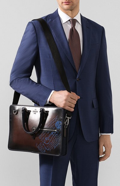 Комбинированный портфель BERLUTI, арт. M196461, фото 5