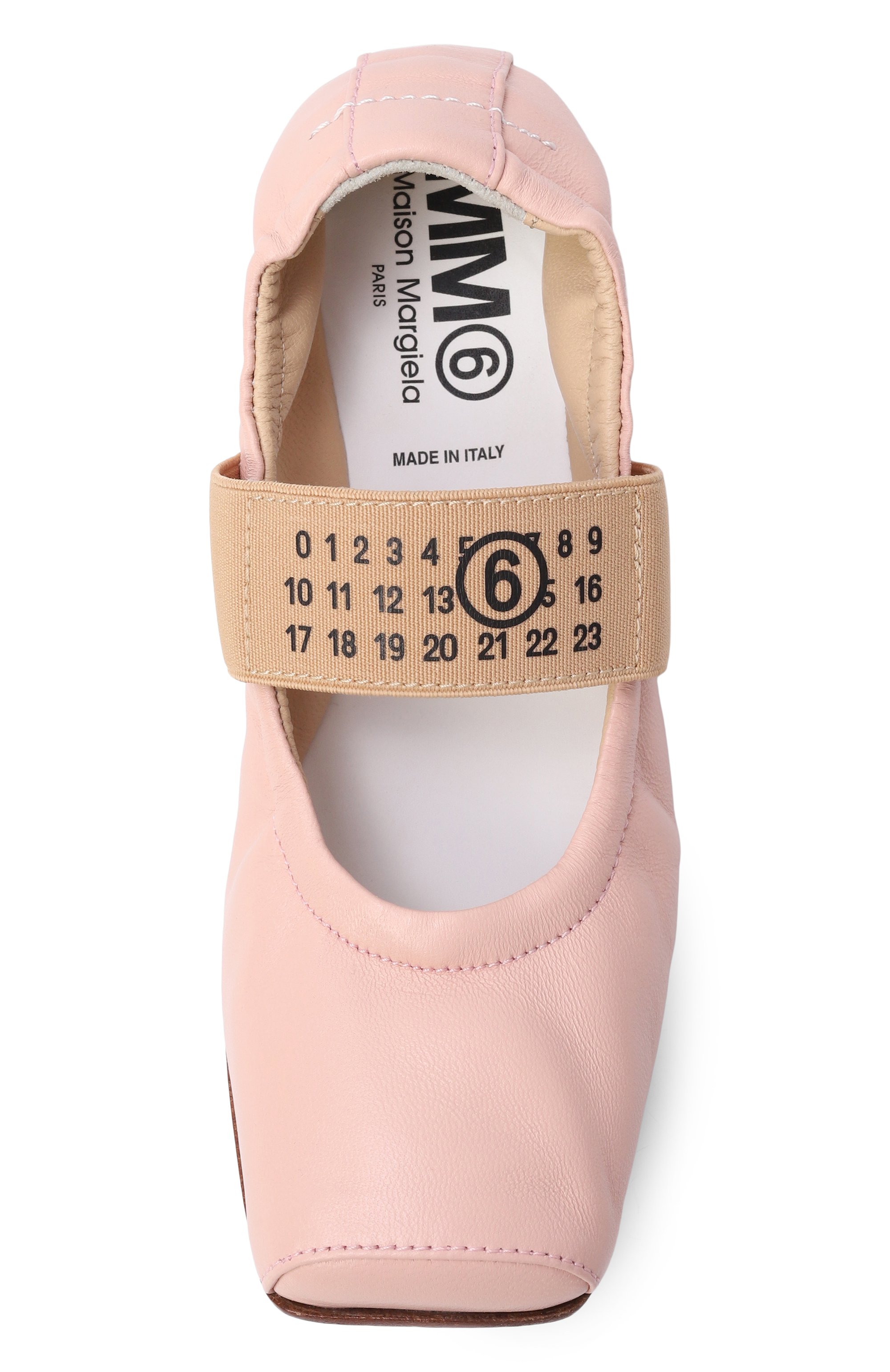 Кожаные балетки MM6, арт. 82396/VAR3_001, фото 4