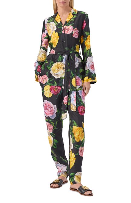Женские кожаные шлепанцы bianca DOLCE & GABBANA, арт. CQ0619/AW576