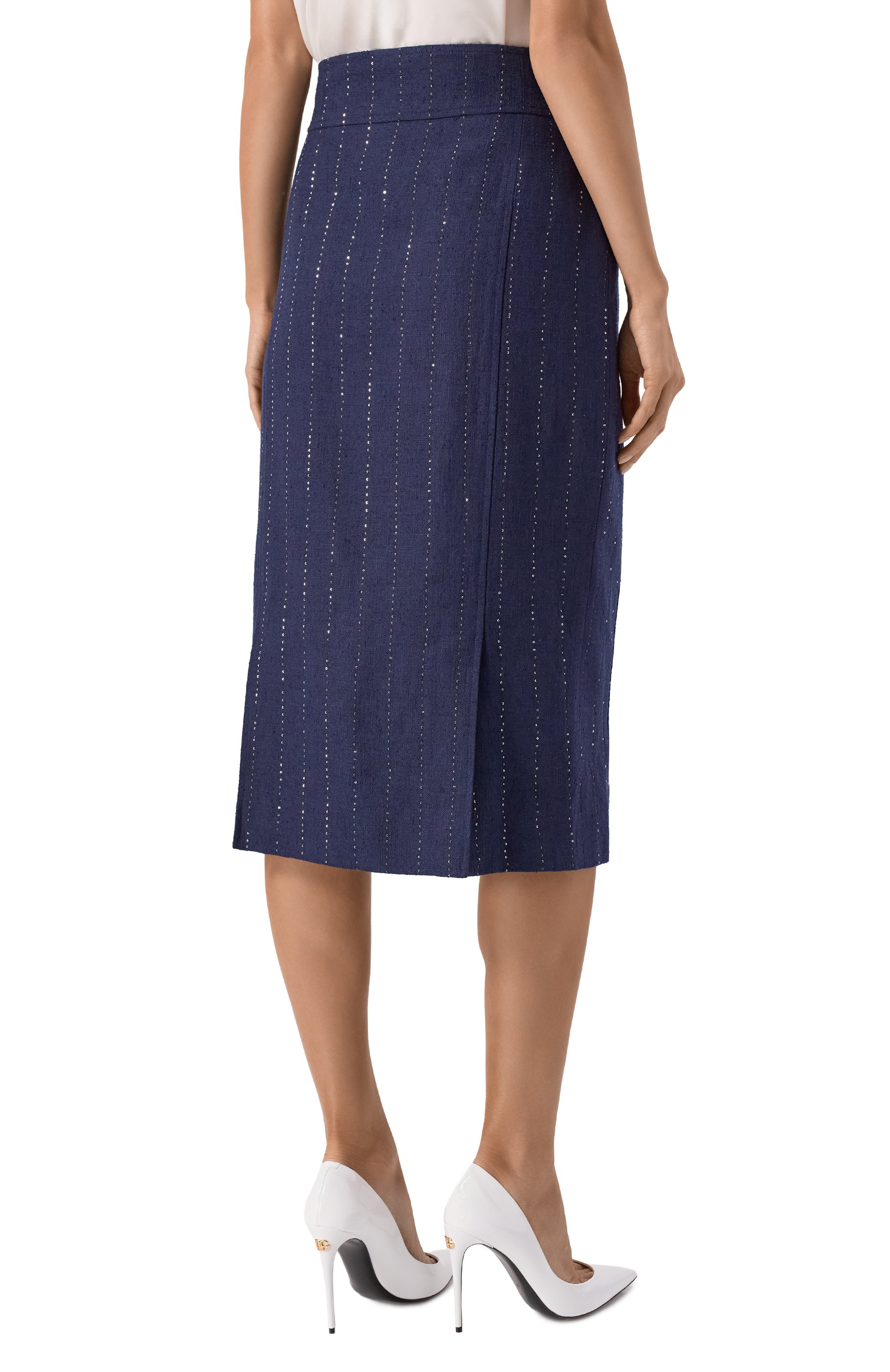 Юбка изо льна и шерсти KITON, арт. D61220K0940, фото 4