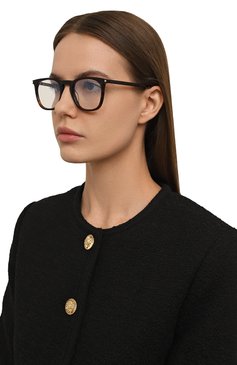 Женские оправа SAINT LAURENT коричневого цвета, арт. SL 623 0PT 002 | Фото 2 (Региональные ограничения белый список (Axapta Mercury): Не проставлено; Нос: Не проставлено; Материал: Пластик; Тип очков: Оправа; Кросс-КТ: Оправы-унисекс; Очки форма: Квадратные; Оптика Гендер: оптика-унисекс)