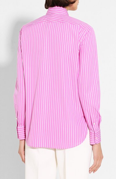 Хлопковая блузка RALPH LAUREN розового цвета по цене 79950 руб., арт. 290794255, фото 4 Хлопковая блузка RALPH LAUREN, арт. 290794255, фото 4