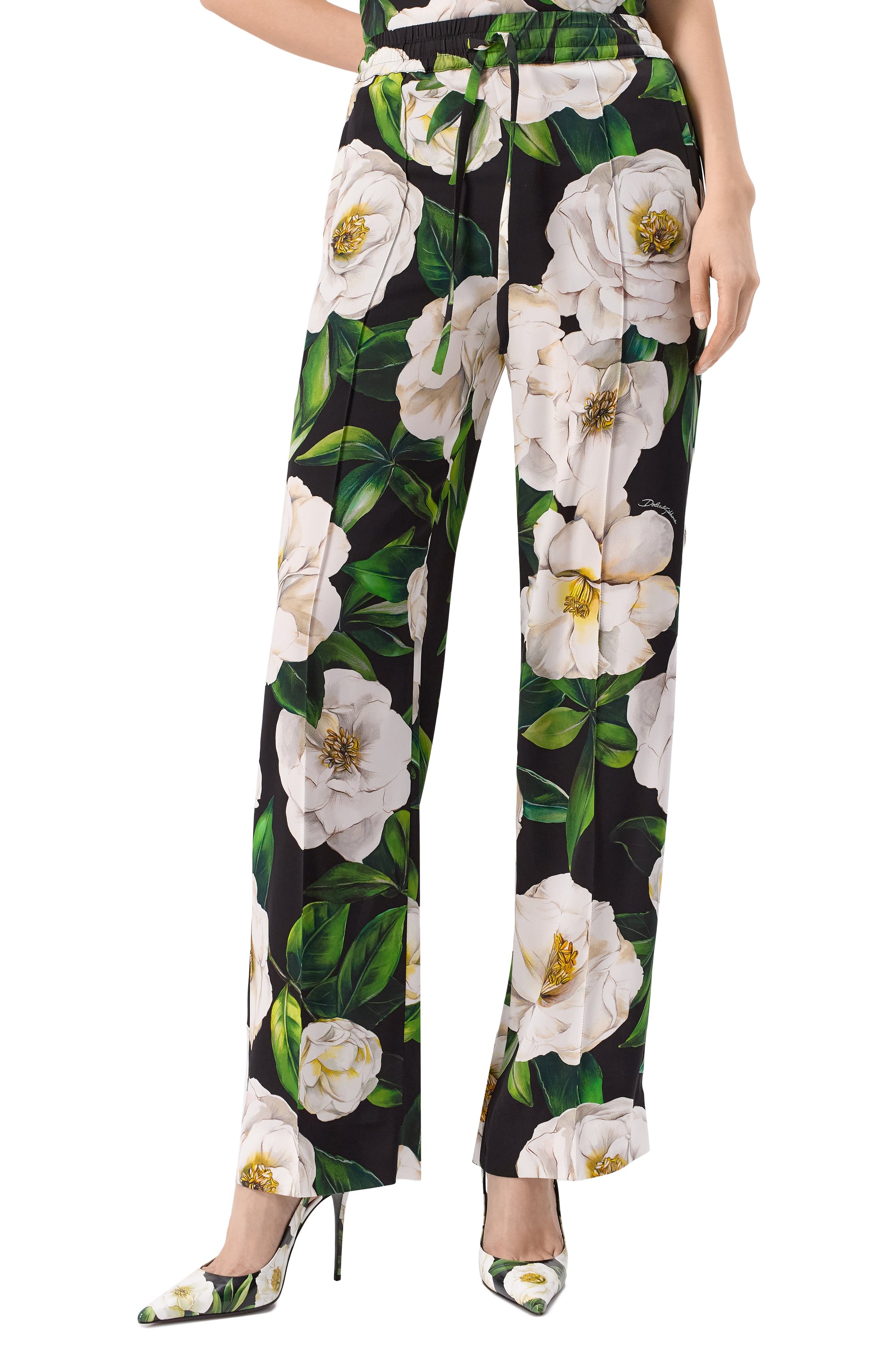 Шелковые брюки DOLCE & GABBANA, арт. FTC9YT/FSA7F, фото 3