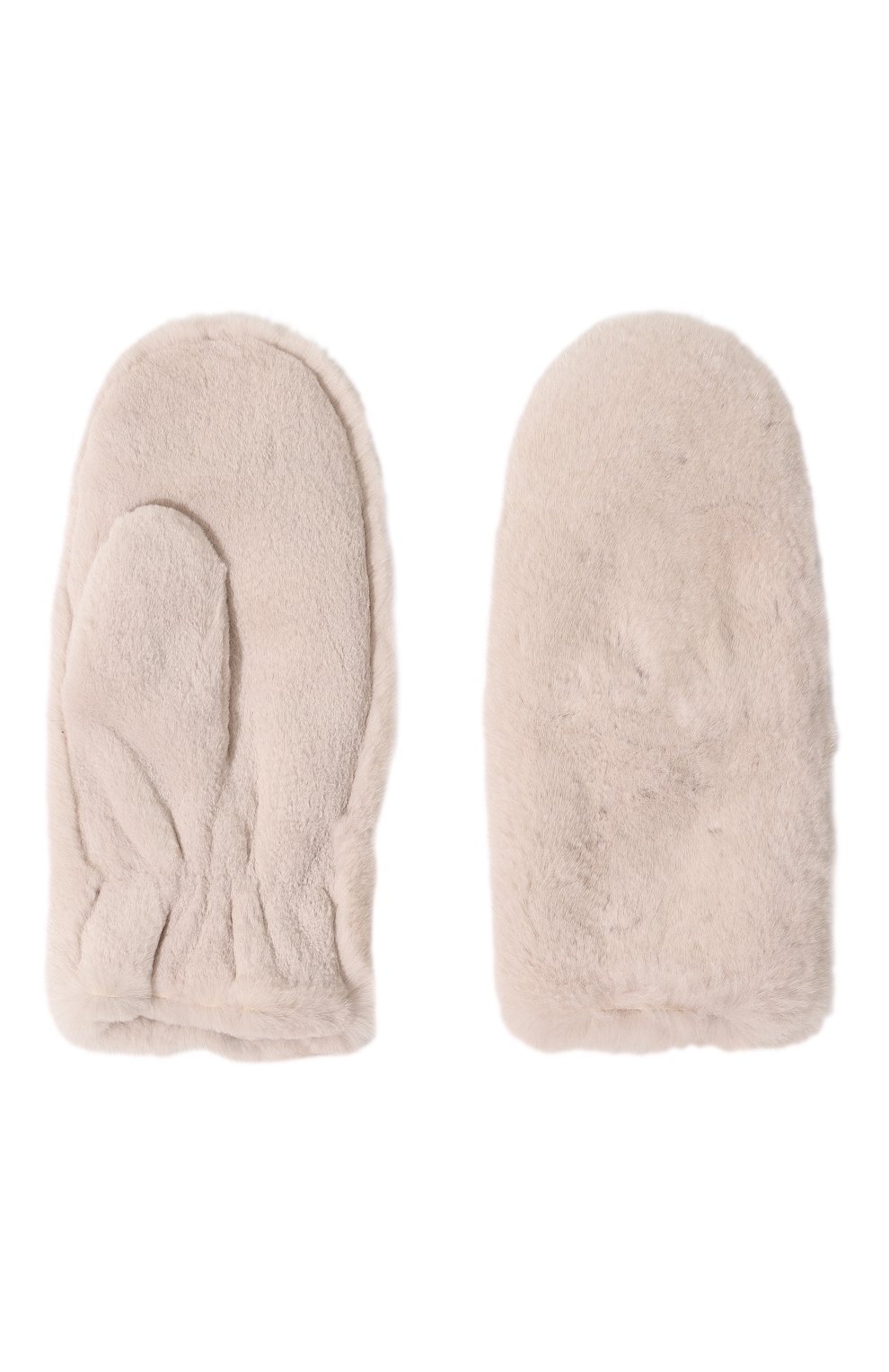 Меховые варежки из норки VICTORIA KUSENKOVA бежевого цвета по цене 81840 руб., арт. 601211212105, фото 2 Меховые варежки из норки VICTORIA KUSENKOVA, арт. 601211212105, фото 2