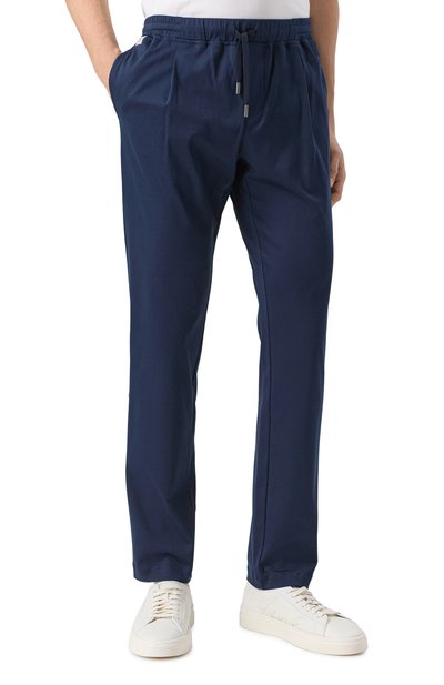 Хлопковые брюки CAPOBIANCO темно-синего цвета по цене 48500 руб., арт. 18M750.YA00., фото 3 Хлопковые брюки CAPOBIANCO, арт. 18M750.YA00., фото 3