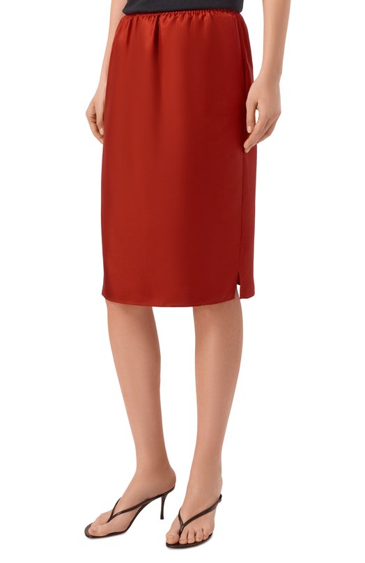 Шелковая юбка Loulou de Saison VASALI Красный  VASALI Фото 3