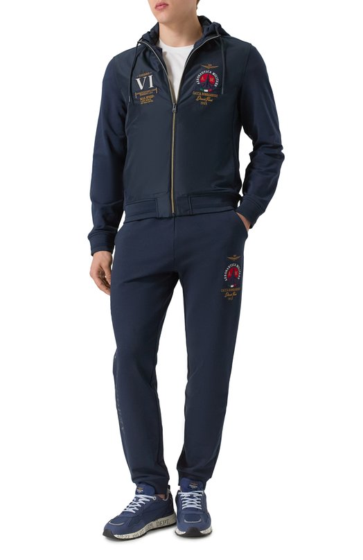 Хлопковая толстовка Aeronautica Militare 251AF500F459 Синий  251AF500F459 Фото 2