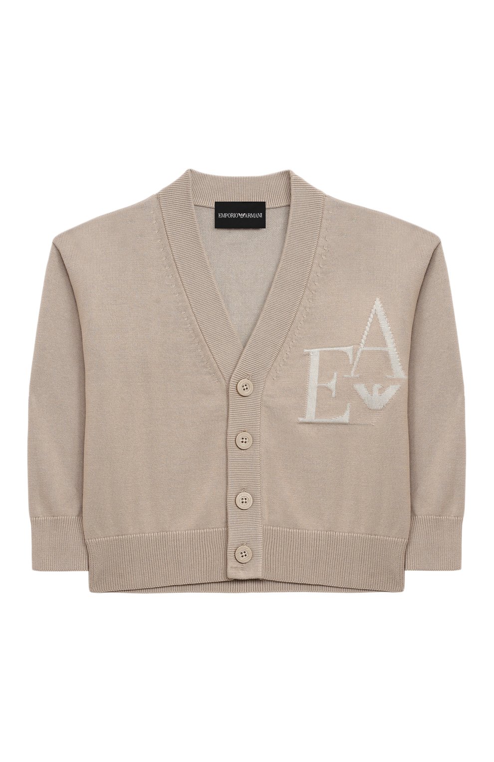 Кардиган из хлопка и вискозы EMPORIO ARMANI, арт. 3D4M52/4MHUZ, фото 1