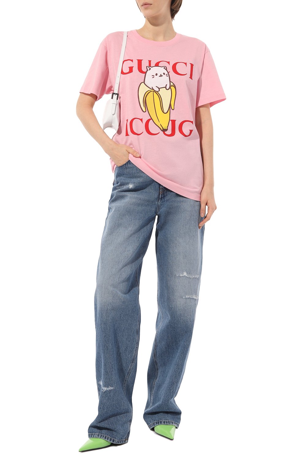 Хлопковая футболка GUCCI, арт. 615044 XJDGR, фото 2