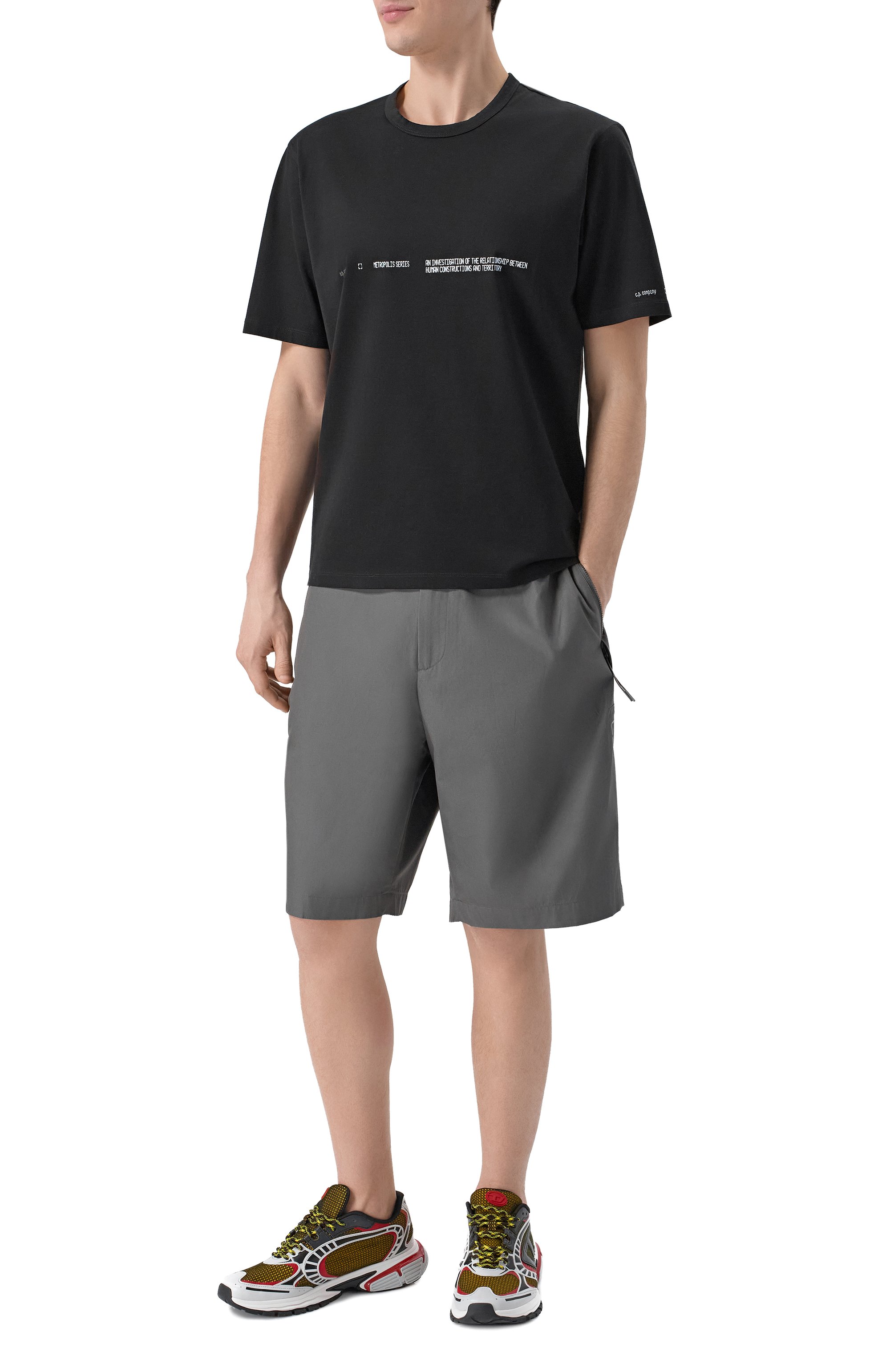 Хлопковые шорты C.P. COMPANY, арт. 20CLBE039A/110542A, фото 2