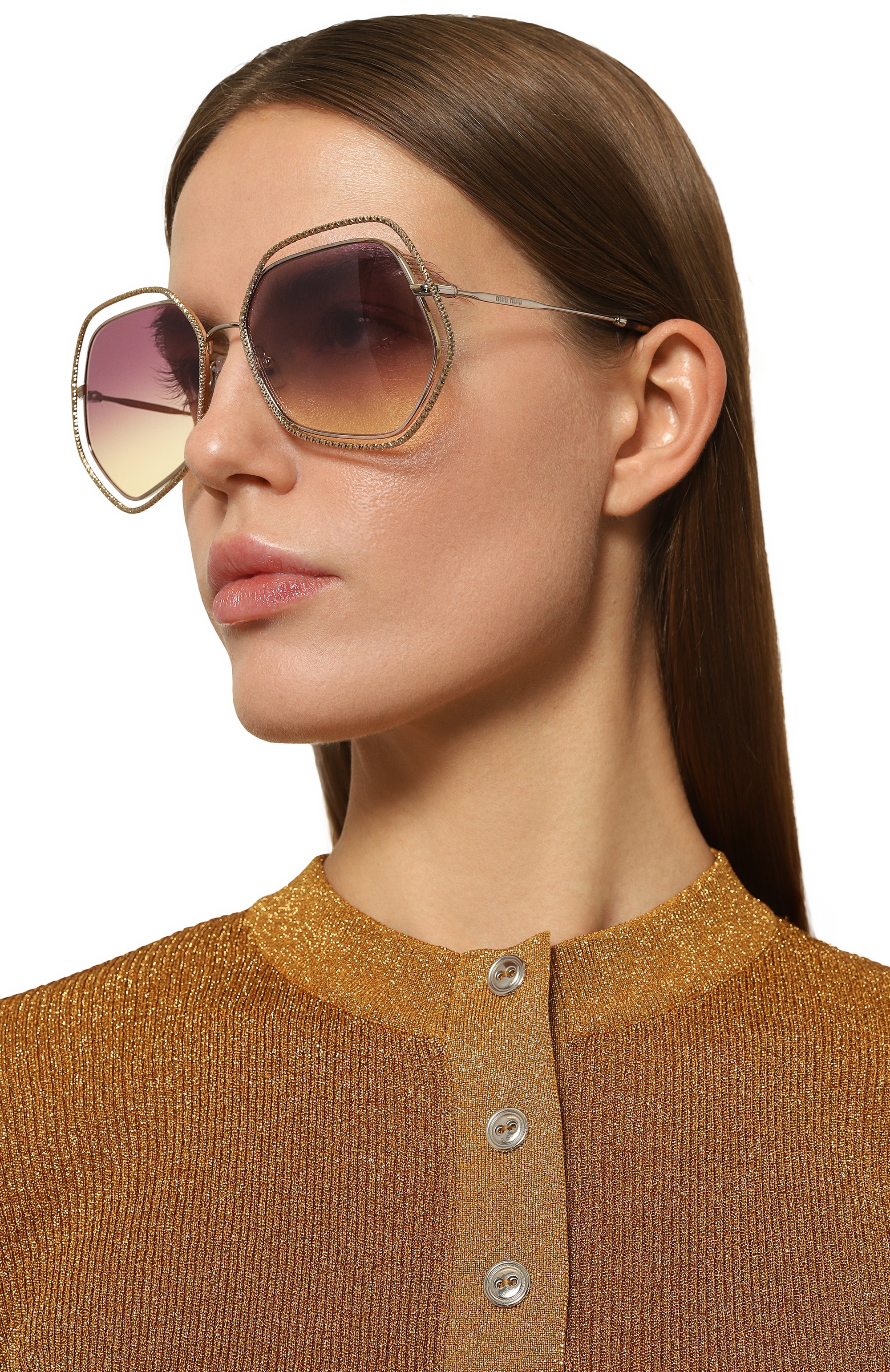 Солнцезащитные очки MIU MIU, арт. SMU58V-E09D-FE09B-060, фото 2