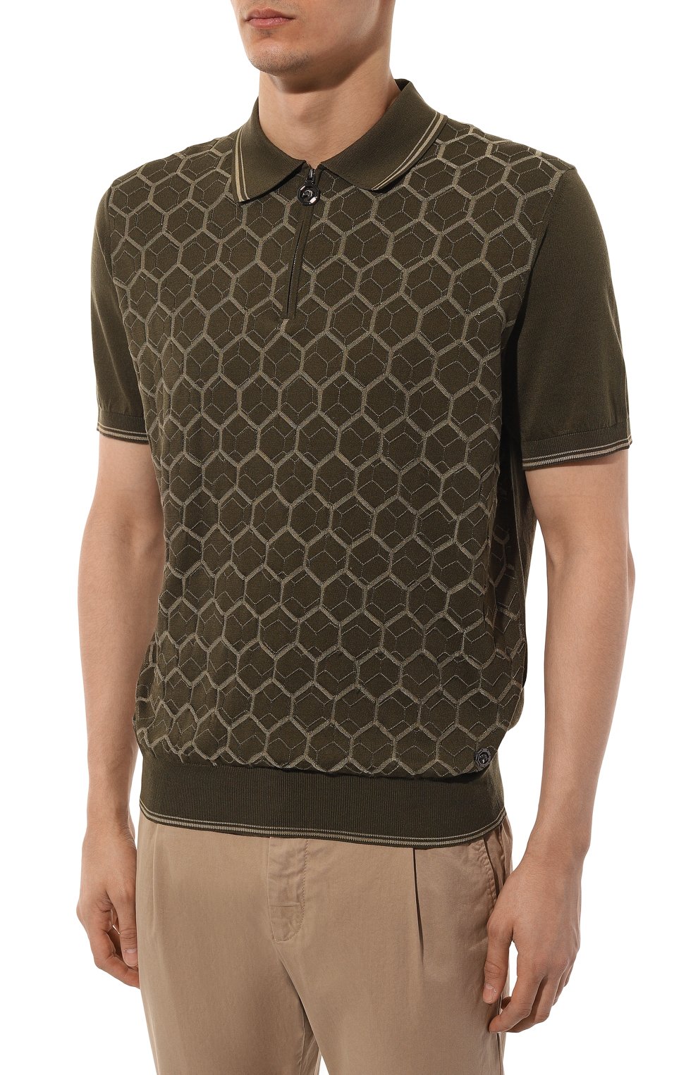 Поло из хлопка и шелка STEFANO RICCI, арт. K818068P31/F24173, фото 3