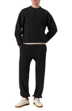 Мужской кашемировый джемпер JIL SANDER черного цвета, арт. J47GP0193-J13276 | Фото 2 (Рукава: Длинные; Длина (для топов): Стандартные; Материал внешний: Кашемир, Шерсть; Мужское Кросс-КТ: Джемперы; Принт: Без принта; Вырез: Круглый; Стили: Кэжуэл)