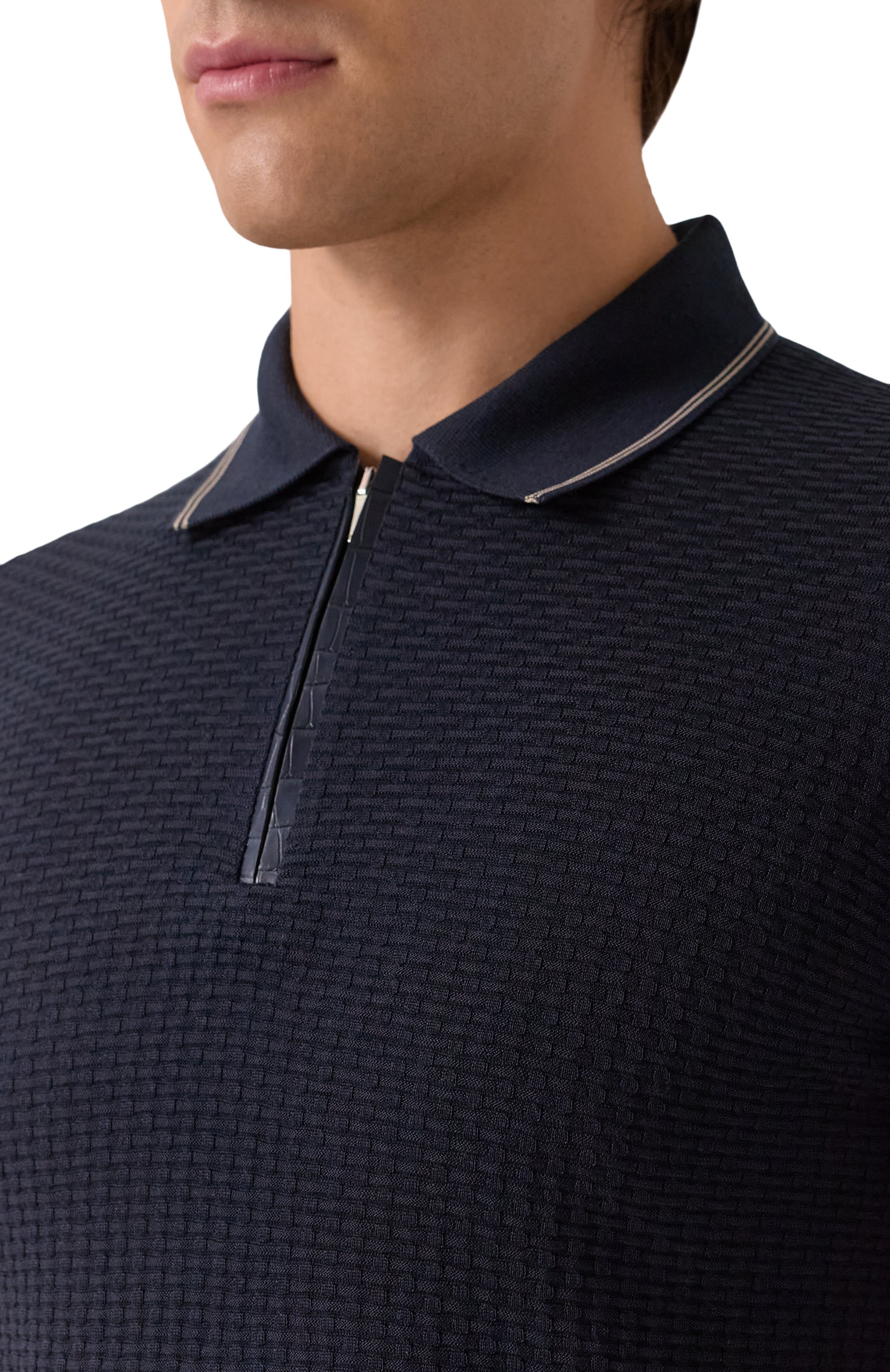 Шелковое поло ZILLI, арт. KZP002M0641VBSH00, фото 5