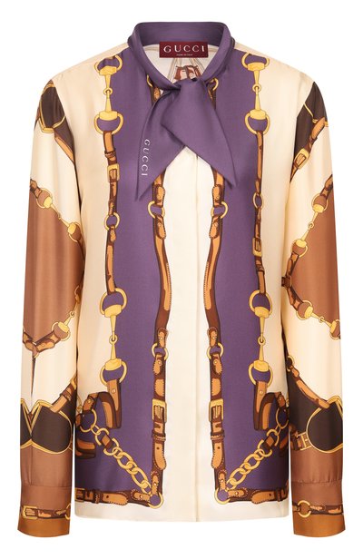 Женская шелкова блузка GUCCI, арт. 855593/ZAUK4