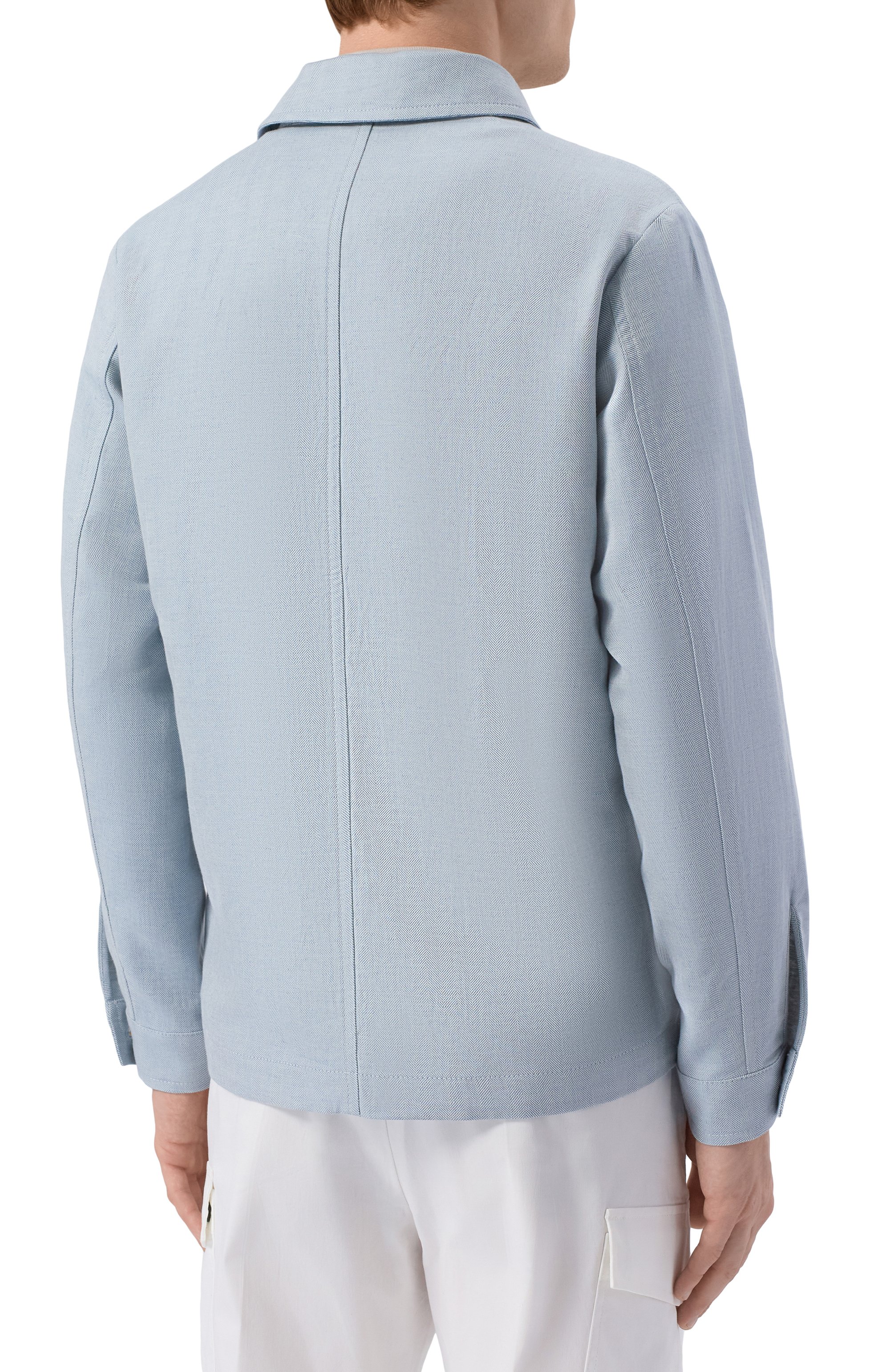 Куртка-рубашка изо льна и хлопка GRAN SASSO, арт. 78174/57000, фото 4