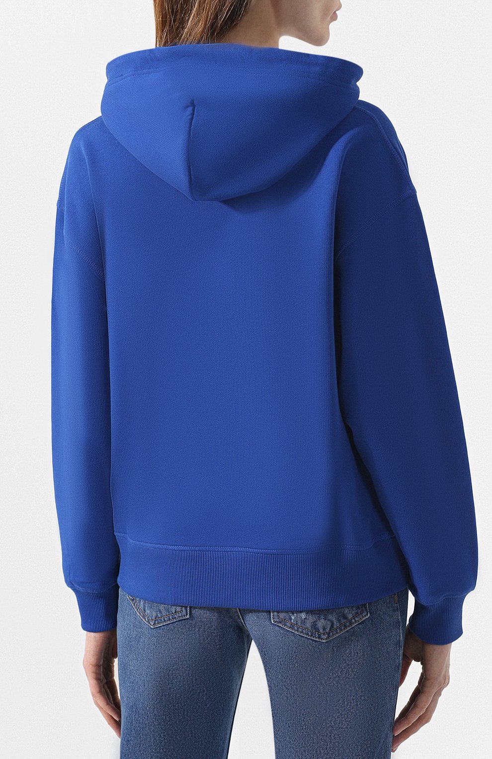 Хлопковое худи KENZO синего цвета по цене 25250 руб., арт. 2SW777952, фото 4 Хлопковое худи KENZO, арт. 2SW777952, фото 4