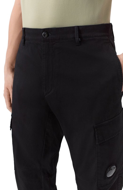 Хлопковые брюки-карго C.P. Company 20CMPA134A/005694G Чёрный  20CMPA134A/005694G Фото 5