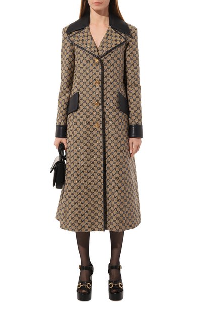 Пальто GUCCI бежевого цвета по цене 1411200 руб., арт. 669855 Z8ASE, фото 2 Пальто GUCCI, арт. 669855 Z8ASE, фото 2