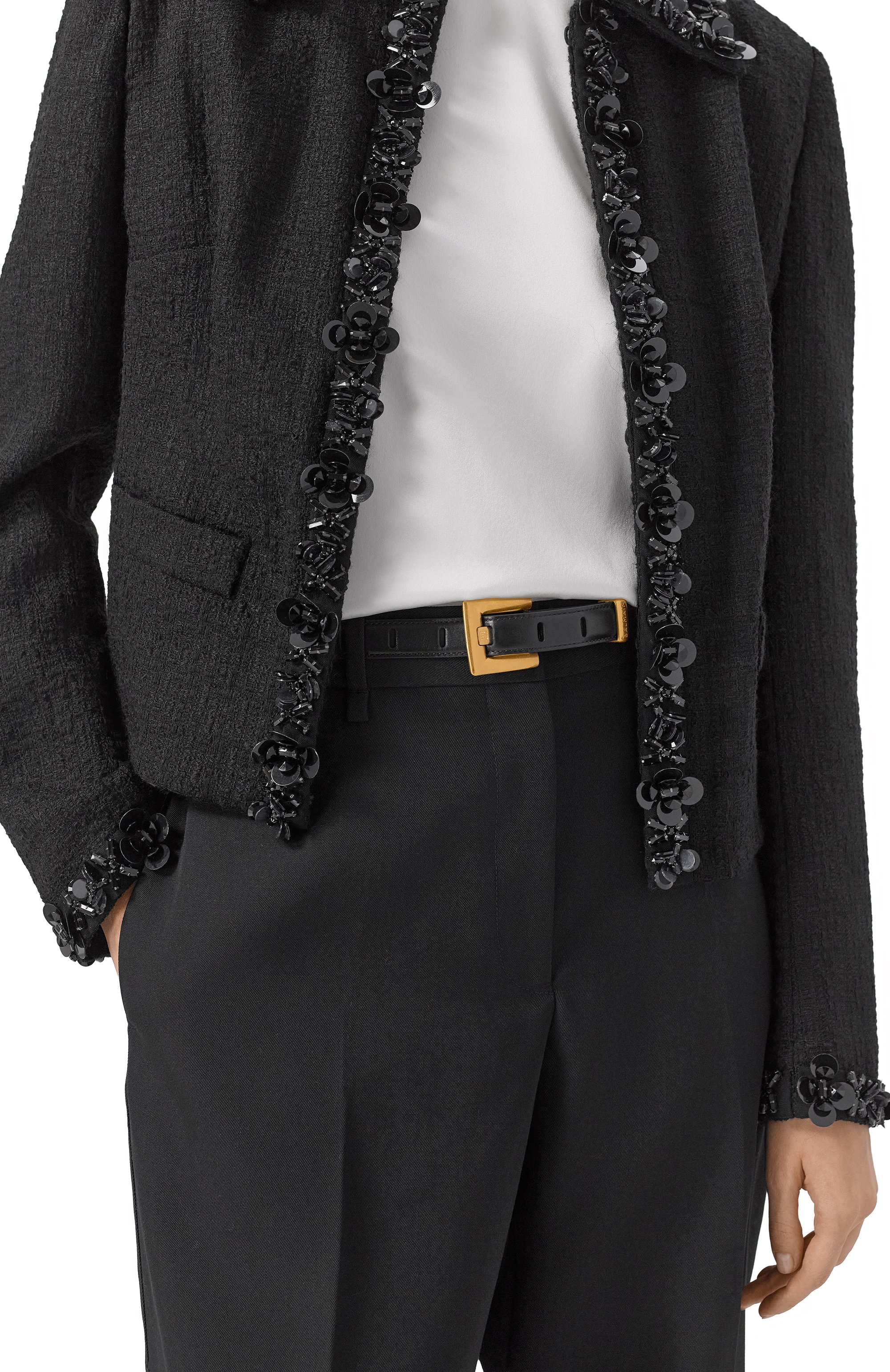 Кожаный ремень BALMAIN, арт. FN1WJ191/LSLX, фото 2