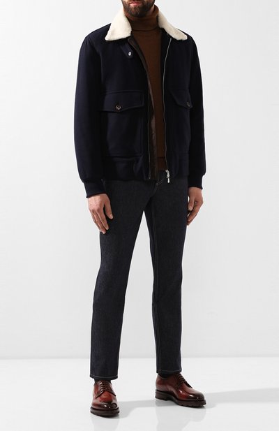 Кожаные дерби SANTONI, арт. MCCG13974ML8HBUSR51, фото 2