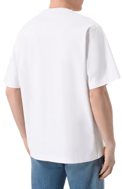 Хлопковая футболка DOLCE & GABBANA белого цвета по цене 65300 руб., арт. G8PN9Z/HU7H8, фото 4 Хлопковая футболка DOLCE & GABBANA, арт. G8PN9Z/HU7H8, фото 4