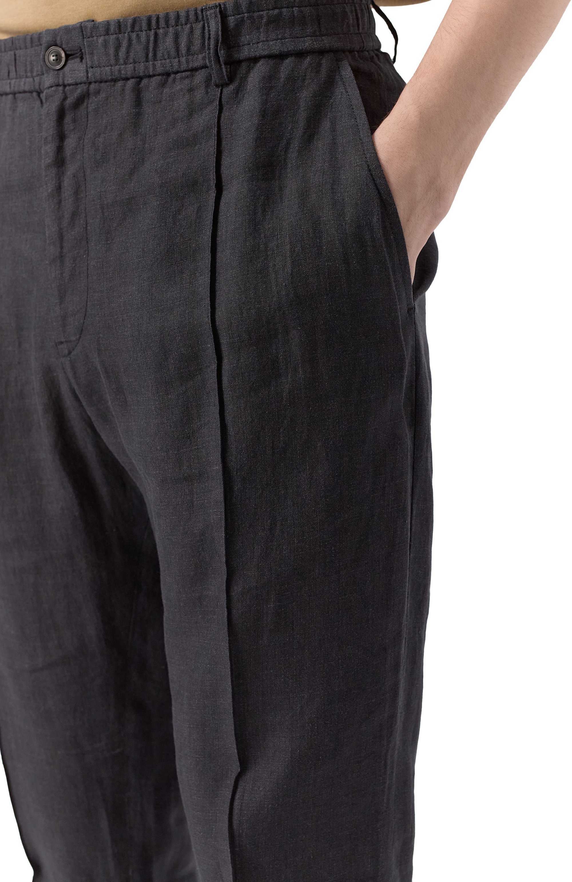 Льняные брюки EMPORIO ARMANI, арт. 01P590/01448, фото 5