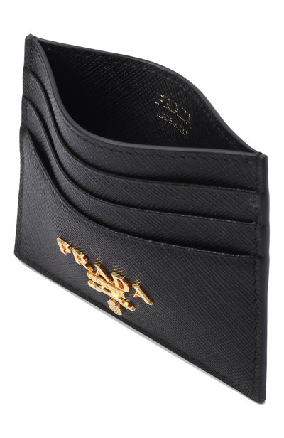Кожаный футляр для кредитных карт PRADA черного цвета по цене 49950 руб., арт. 1MC025/QWA, фото 3 Кожаный футляр для кредитных карт PRADA, арт. 1MC025/QWA, фото 3