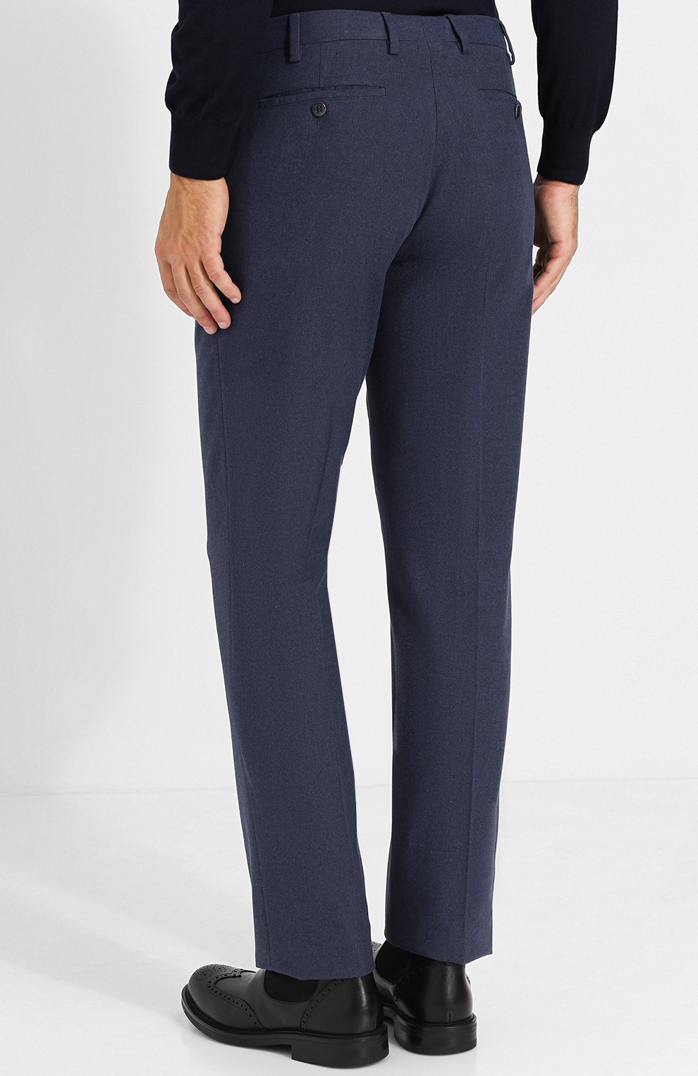 Хлопковые брюки LORO PIANA темно-синего цвета по цене 51800 руб., арт. FAG4236, фото 4 Хлопковые брюки LORO PIANA, арт. FAG4236, фото 4