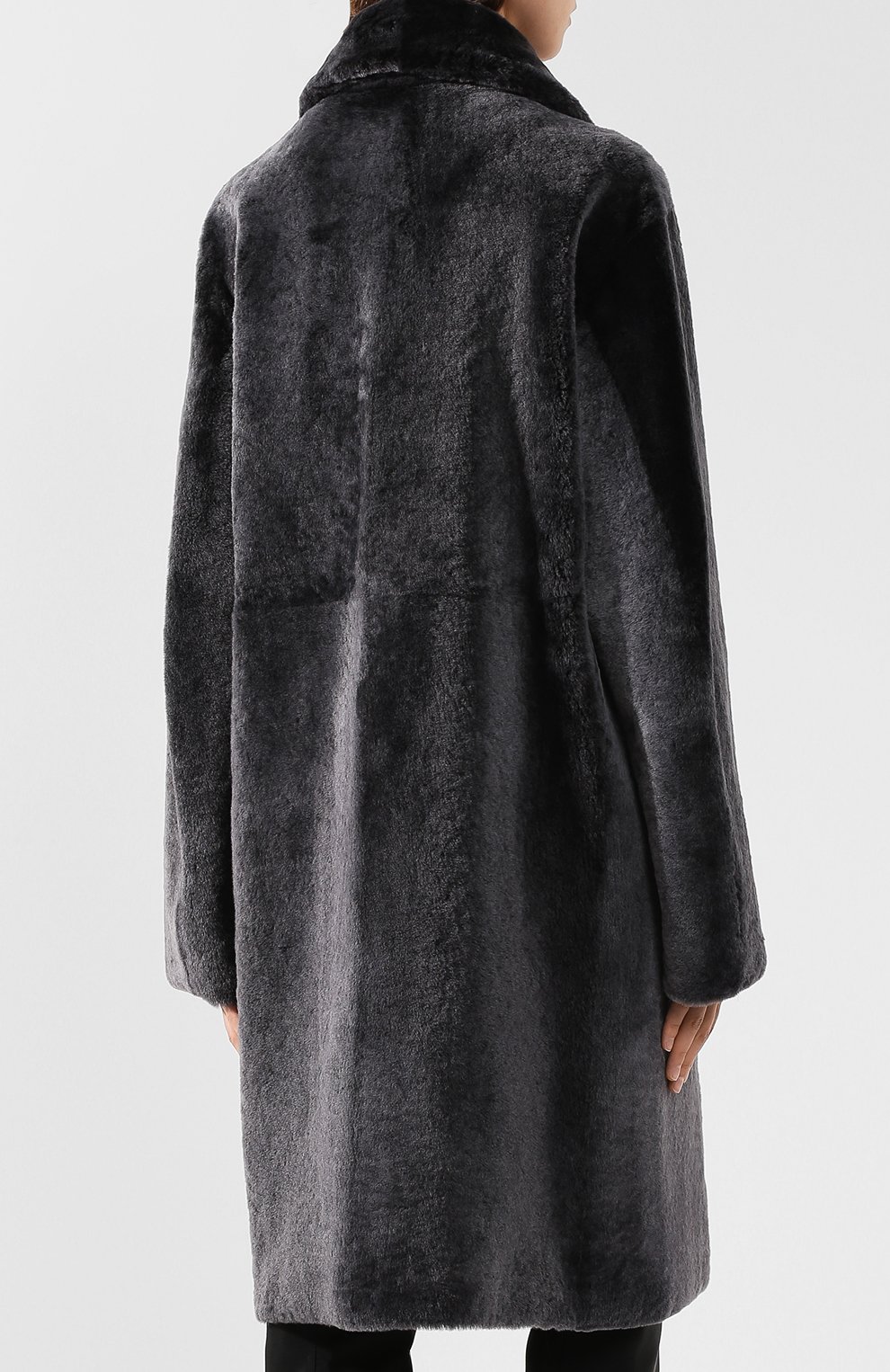 Двубортное меховое пальто EMPORIO ARMANI, арт. 1NL30P/12P30, фото 4