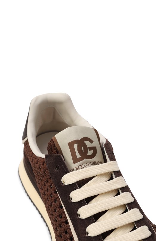 Комбинированные кроссовки DG Cushion Dolce & Gabbana CS2298/A6D45 Коричневый  CS2298/A6D45 Фото 7
