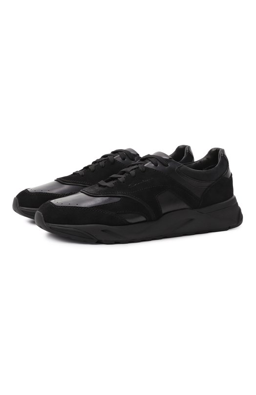 Кожаные кроссовки Innova Santoni MBIG22112NERTK0H Чёрный MBIG22112NERTK0H