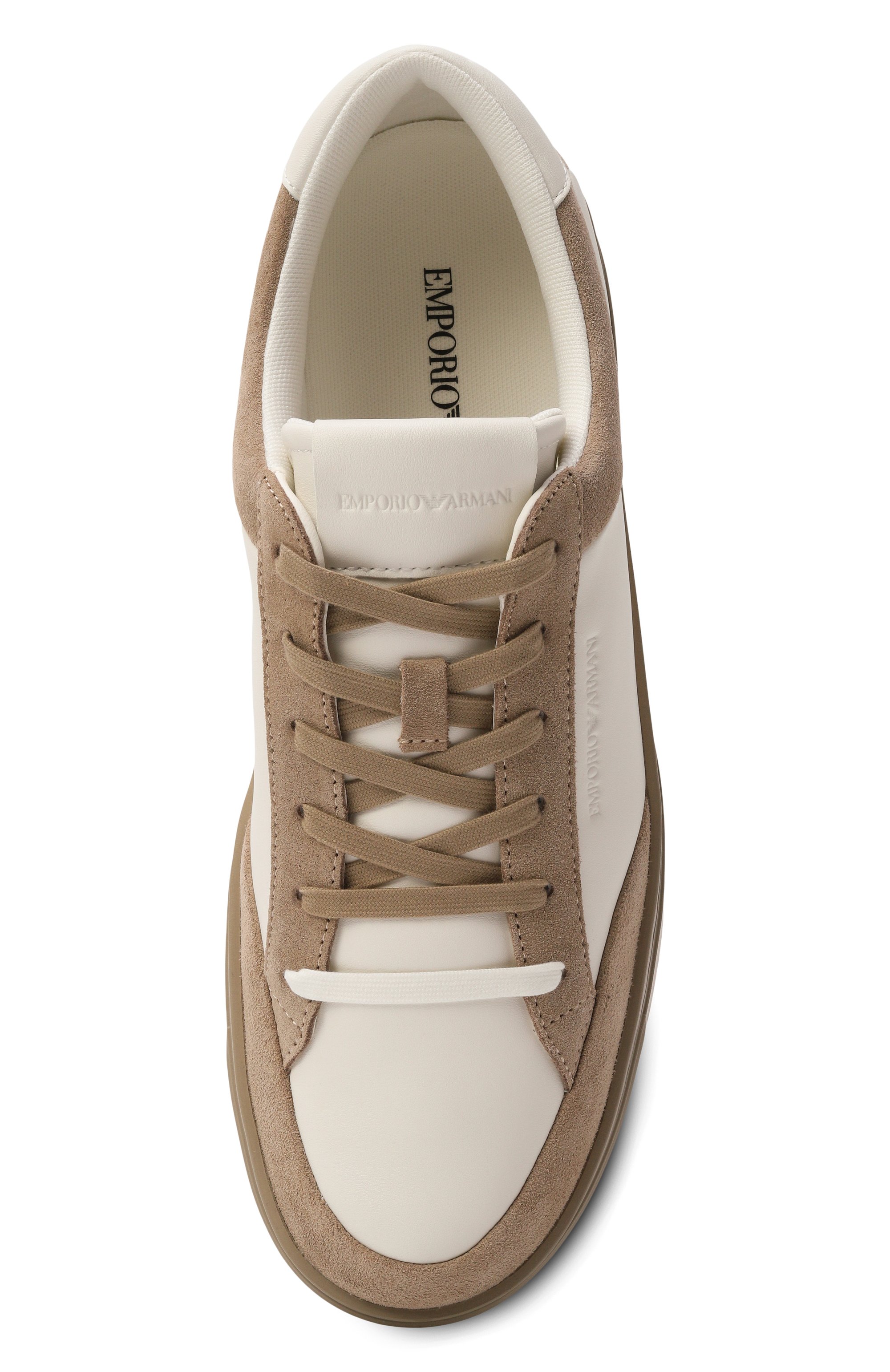 Кожаные кеды EMPORIO ARMANI, арт. EM004784/AF23198, фото 5