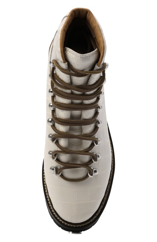 Ботинки Dimicia из кожи крокодила Ralph Lauren Кремовый, фото 6