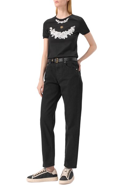 Текстильные кеды barocco greca VERSACE, арт. 1013568/1A09449, фото 2