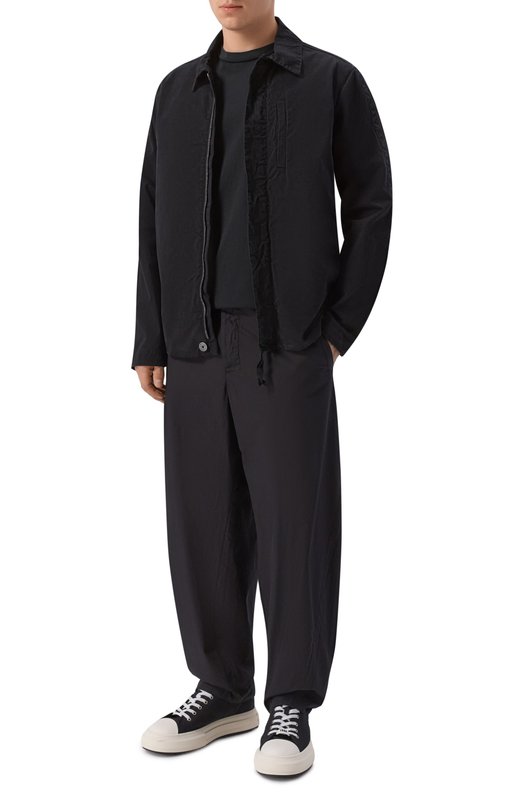 Хлопковая куртка-рубашка Transit CFUTRCI180 Чёрный  CFUTRCI180 Фото 2