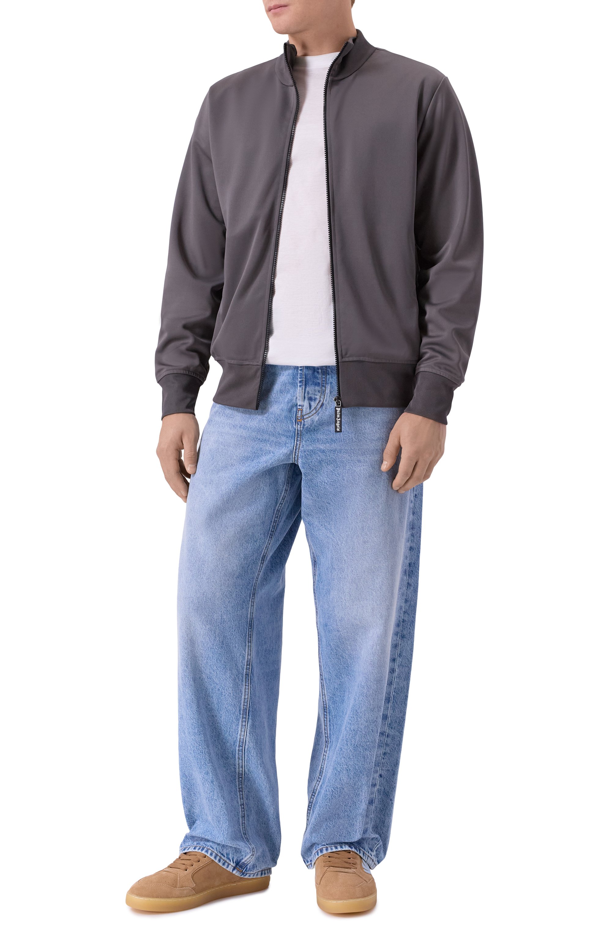 Замшевые кеды new palm 1 PALM ANGELS, арт. PMIA099F25LEA002, фото 2