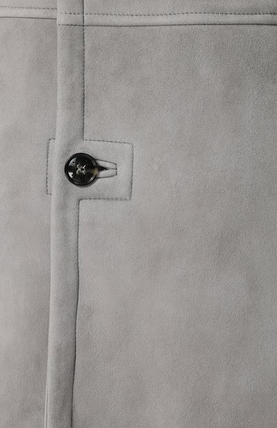 Дубленка прямого кроя на пуговицах с отложным воротником KITON, арт. UW0443/3R88, фото 5