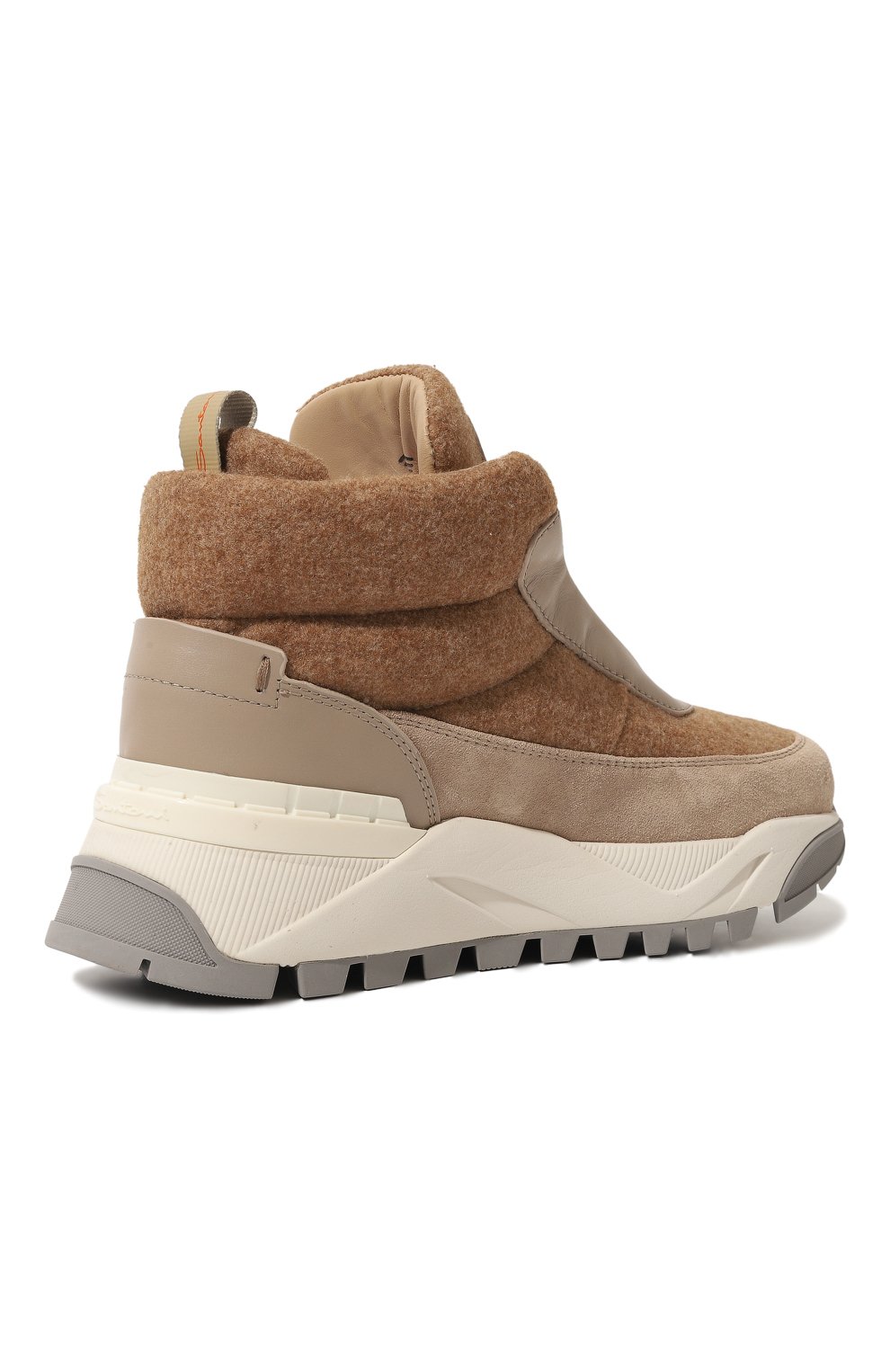 Комбинированные кроссовки SANTONI бежевого цвета по цене 65050 руб., арт. WBIR61057WG0TSQ7, фото 5 Комбинированные кроссовки SANTONI, арт. WBIR61057WG0TSQ7, фото 5