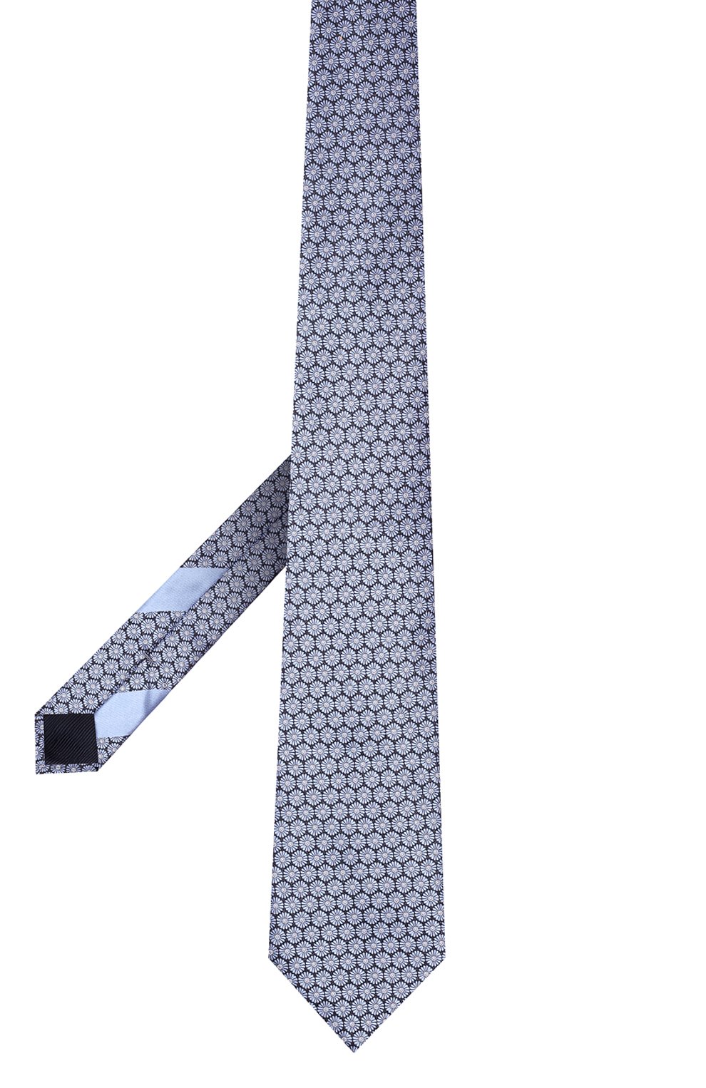 Шелковый галстук ZEGNA голубого цвета по цене 26850 руб., арт. Z3D44T/100, фото 3 Шелковый галстук ZEGNA, арт. Z3D44T/100, фото 3