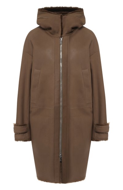 Женская двусторонняя дубленка с капюшоном LORO PIANA, арт. FAI3086