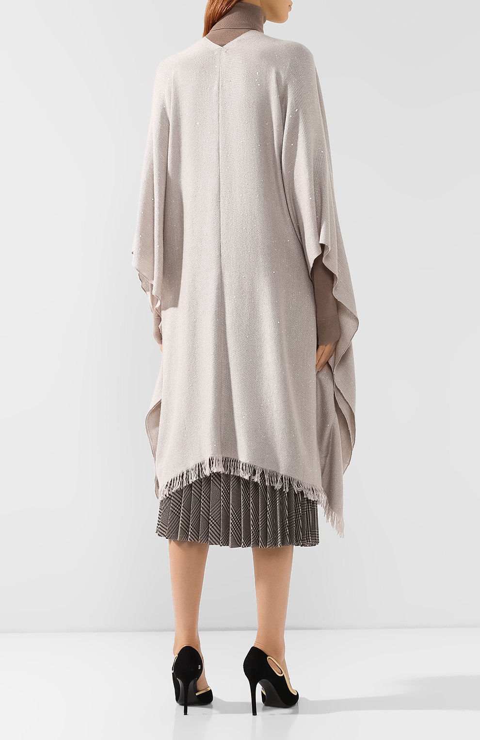 Накидка из кашемира и шелка BRUNELLO CUCINELLI, арт. MSCDVSP18P, фото 4