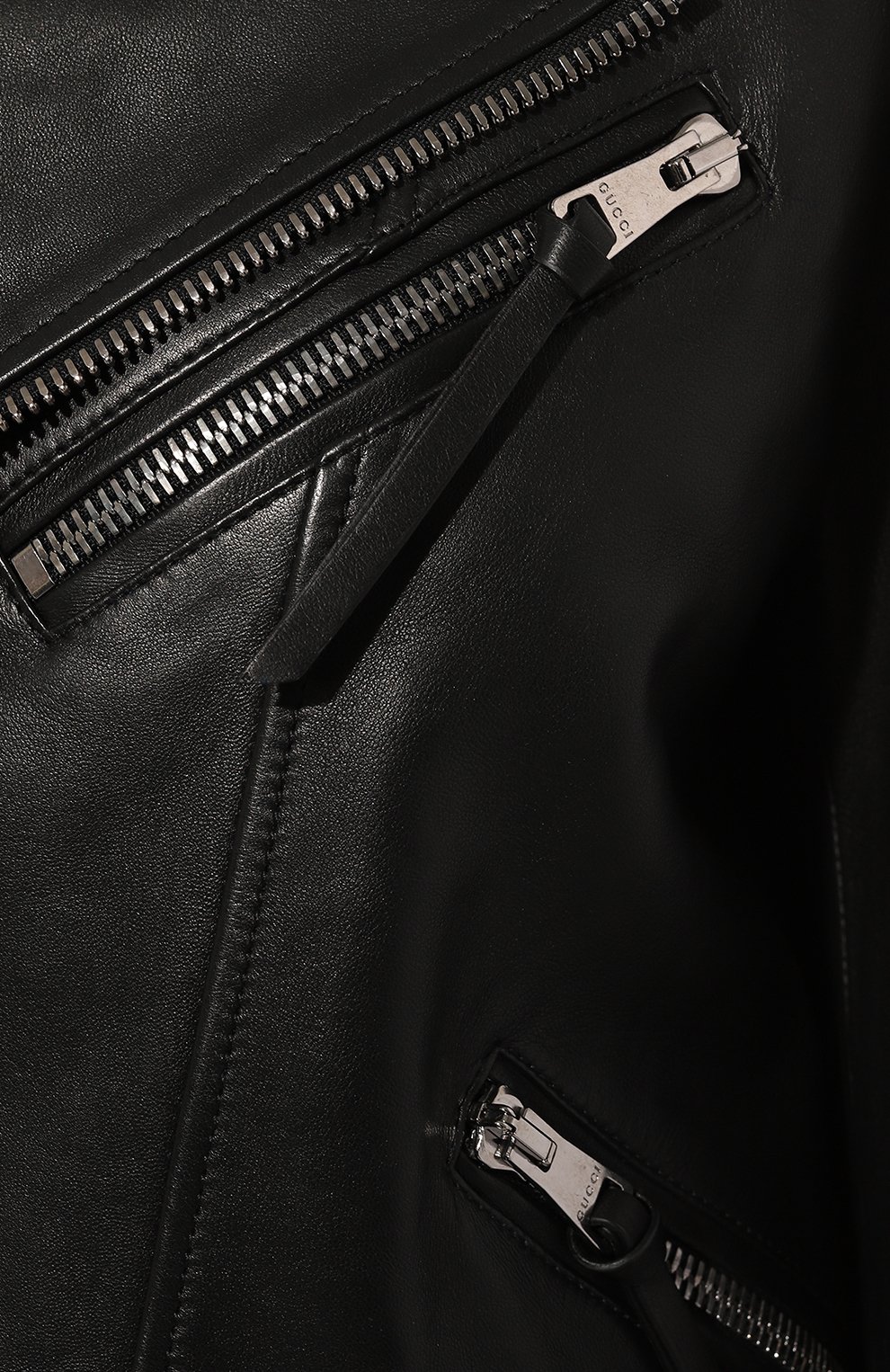 Кожаная куртка GUCCI черного цвета по цене 573120 руб., арт. 623206 XNAKW, фото 5 Кожаная куртка GUCCI, арт. 623206 XNAKW, фото 5