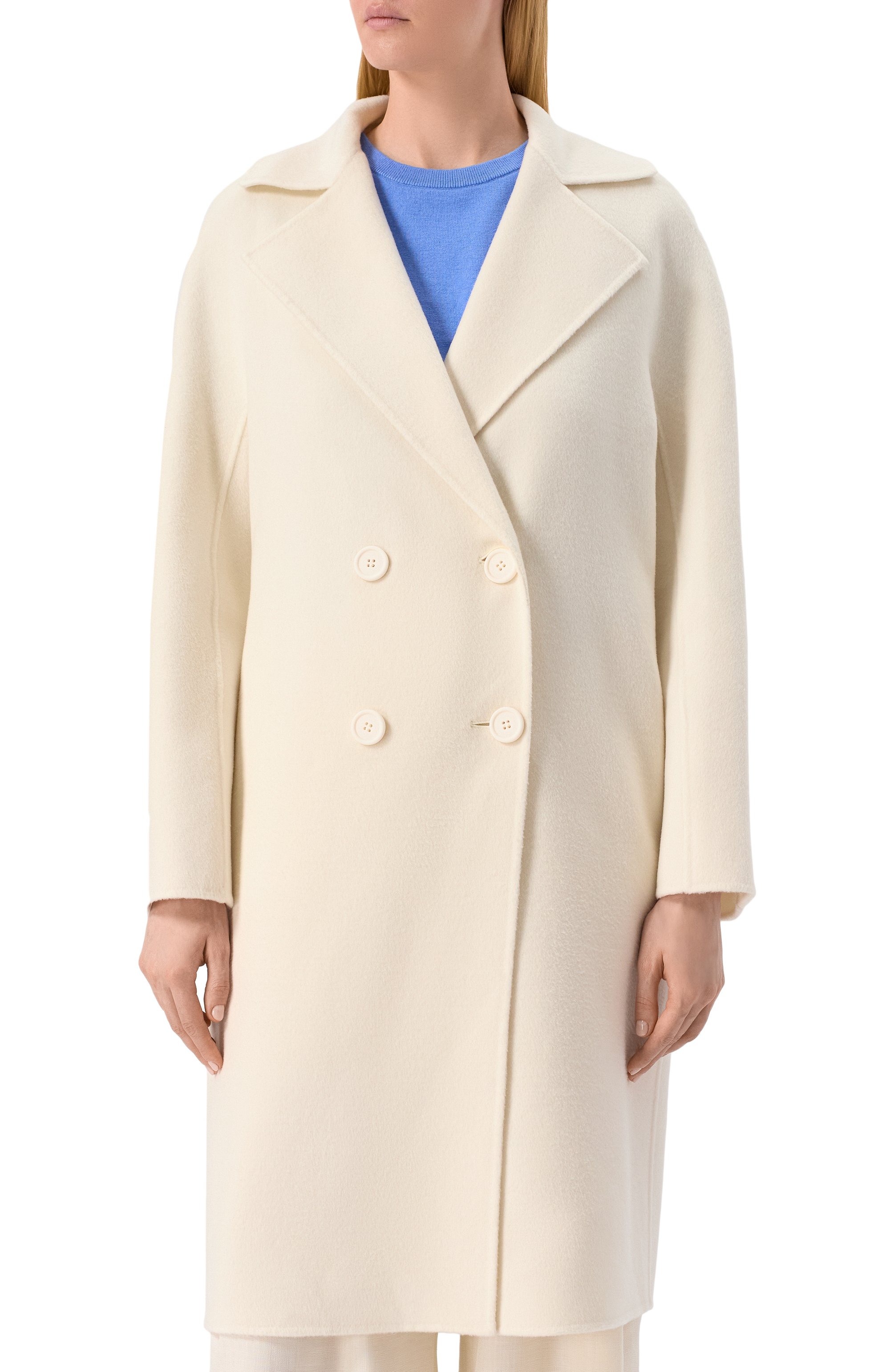 Пальто из кашемира и шерсти MAX MARA STUDIO, а�рт. LICENZA, фото 3