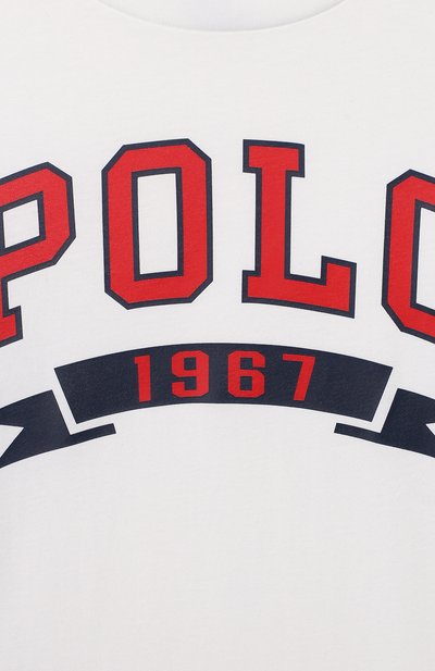 Хлопковая футболка POLO RALPH LAUREN, арт. 322738508, фото 3