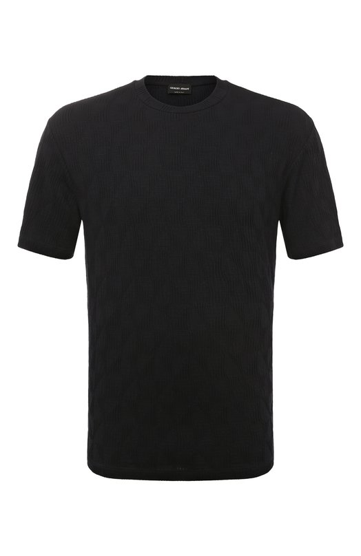 Футболка из вискозы и кашемира Giorgio Armani 3RSM68/SJLDZ Синий 3RSM68/SJLDZ